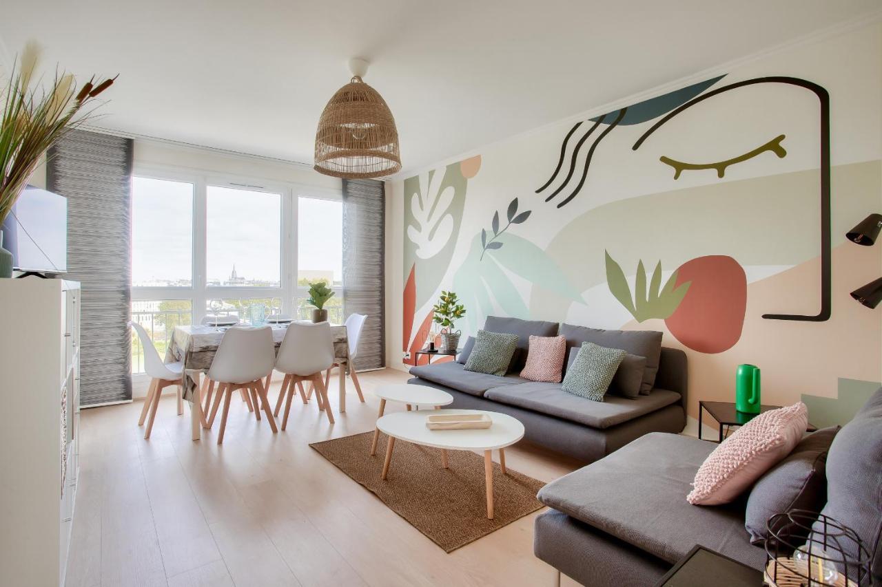 Escapade Sur L'Ile De Nantes Avec Vue Sur La Loire Apartment Bagian luar foto